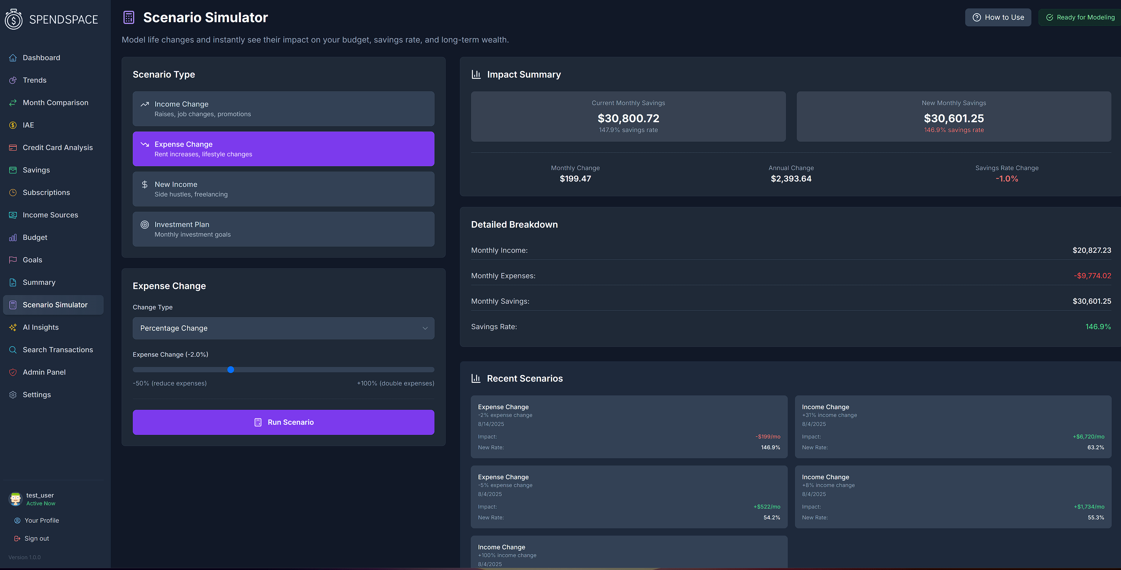 Plan Your Future with Scenario Simulator